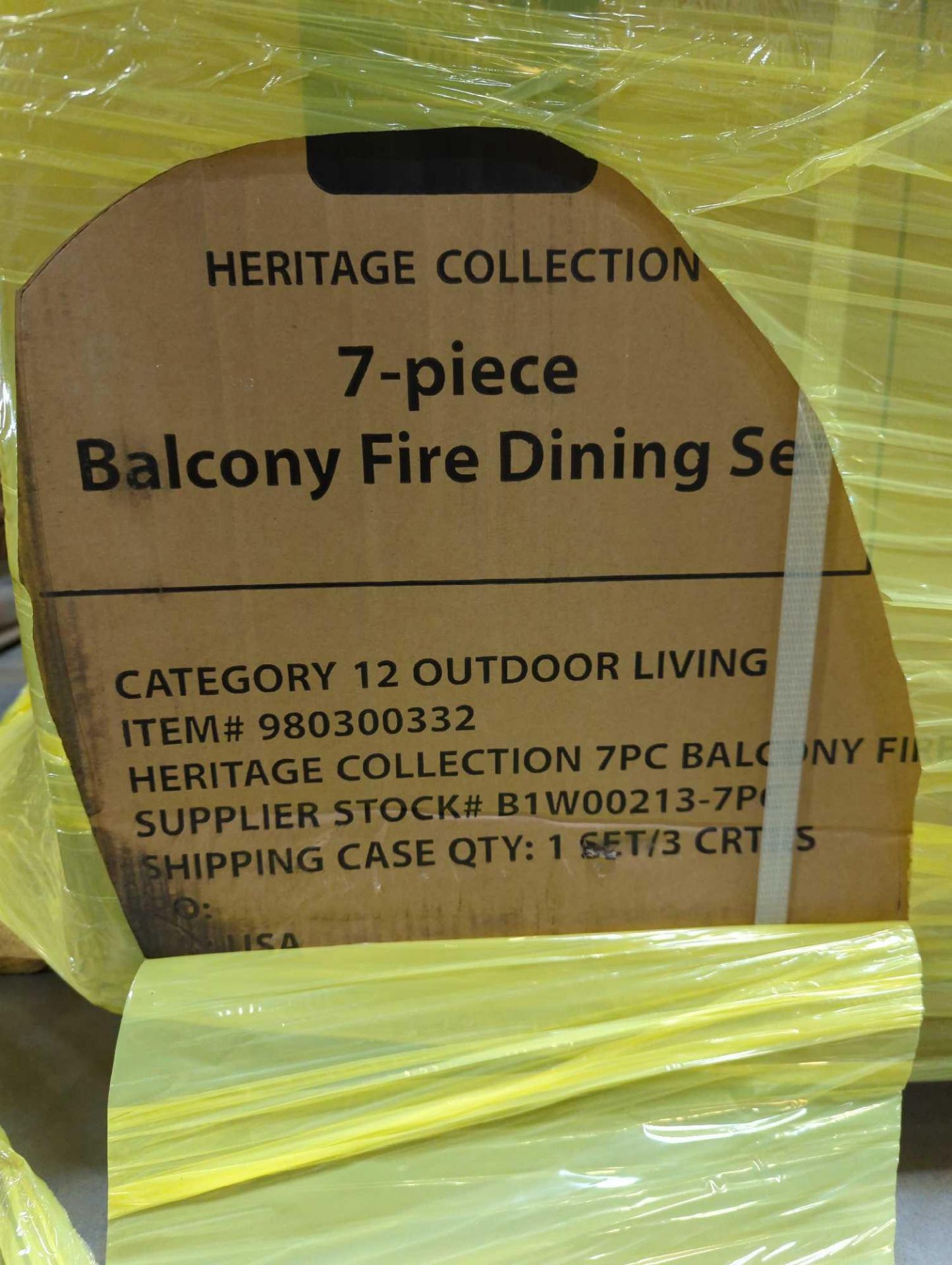 7pc Balcony Fire dining Set