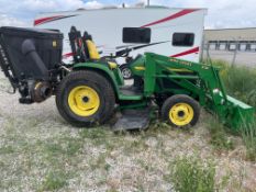 John Deere 4410 w/ 2,928 hrs S/N LV4410H240681With mower and collection system and front end loader.