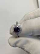 18 carat ruby and diamond ring