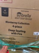 Pallet- Monterrey Collection 4 Piece Deep Seating w Fire Set