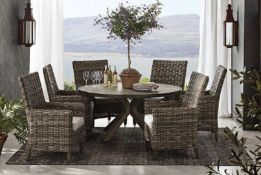 Halstead collection 7 piece dining set appears to be complete lounge chair and other items