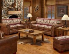 American furniture classics deer valley sweeper sofa deer valley Ottoman and deer valley love seat c