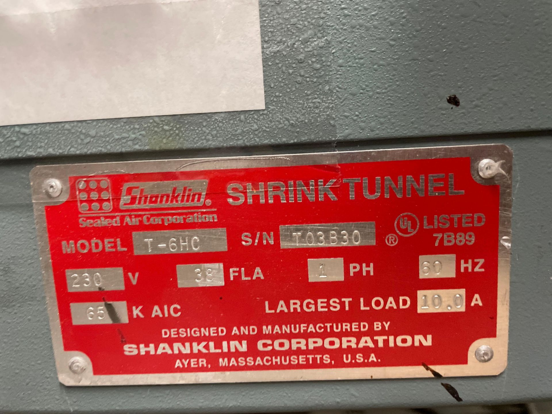 Shanklin T-6HC Shrink Tunnel - Image 2 of 10