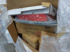 Pallet- Amazon product, returns, under sink storage, blankets