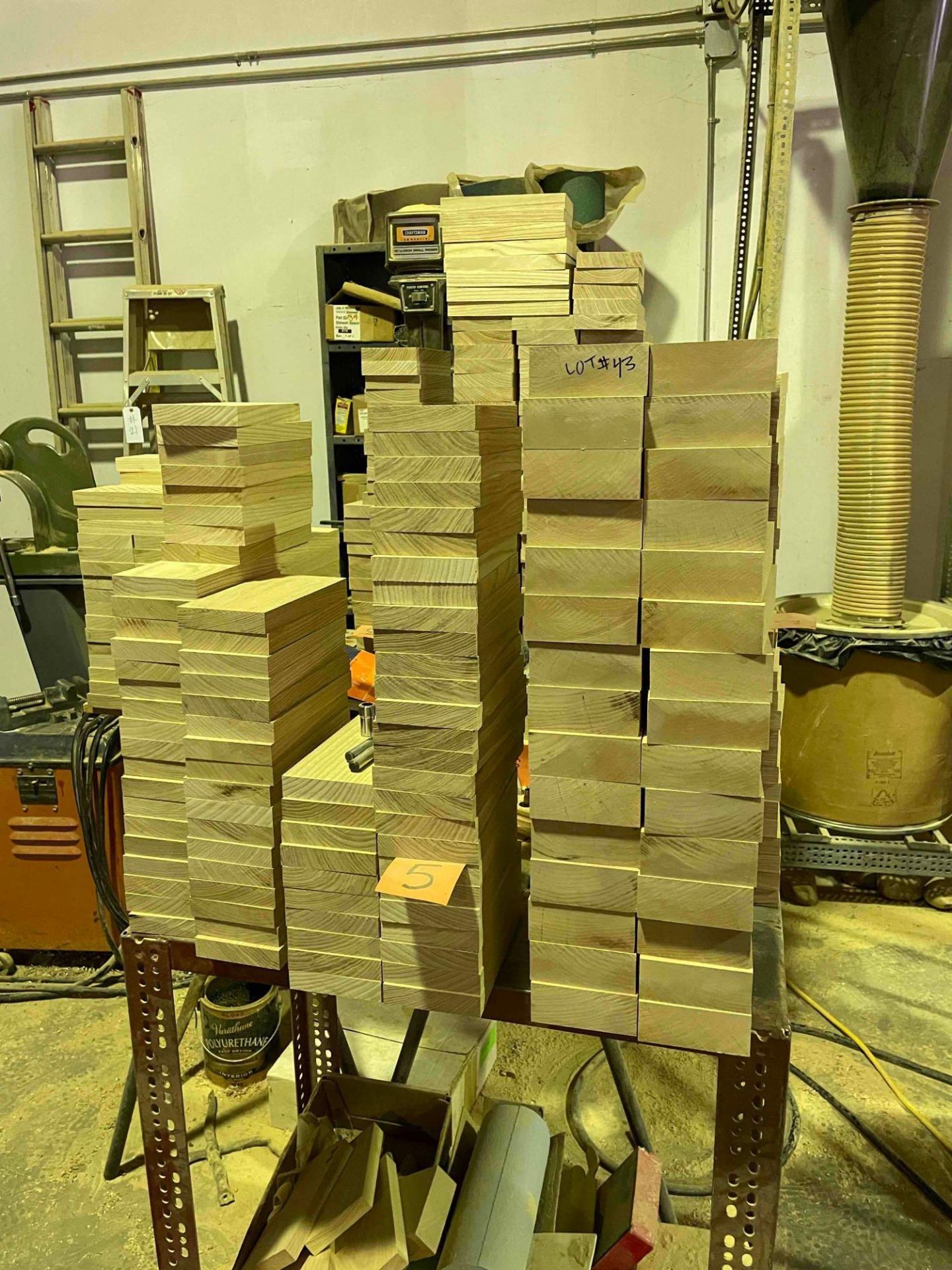 (3) piles of wood