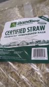 pallet of grab and go certified straw