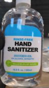 pallet of hand sanitizer