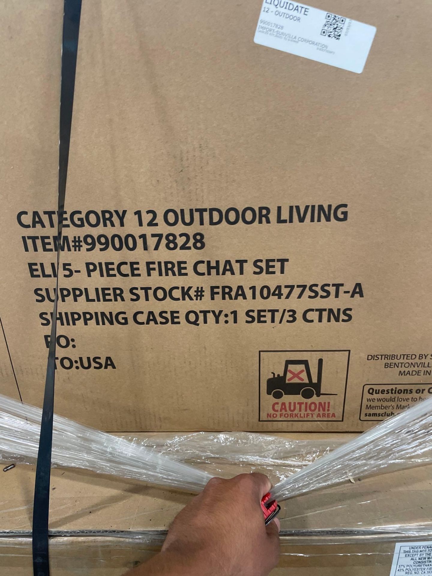 (1) Pallet- Eli Collection 5 Piece Fire Chat Complete Set - Image 2 of 6