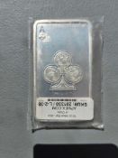 10 oz ace of clubs silver bar