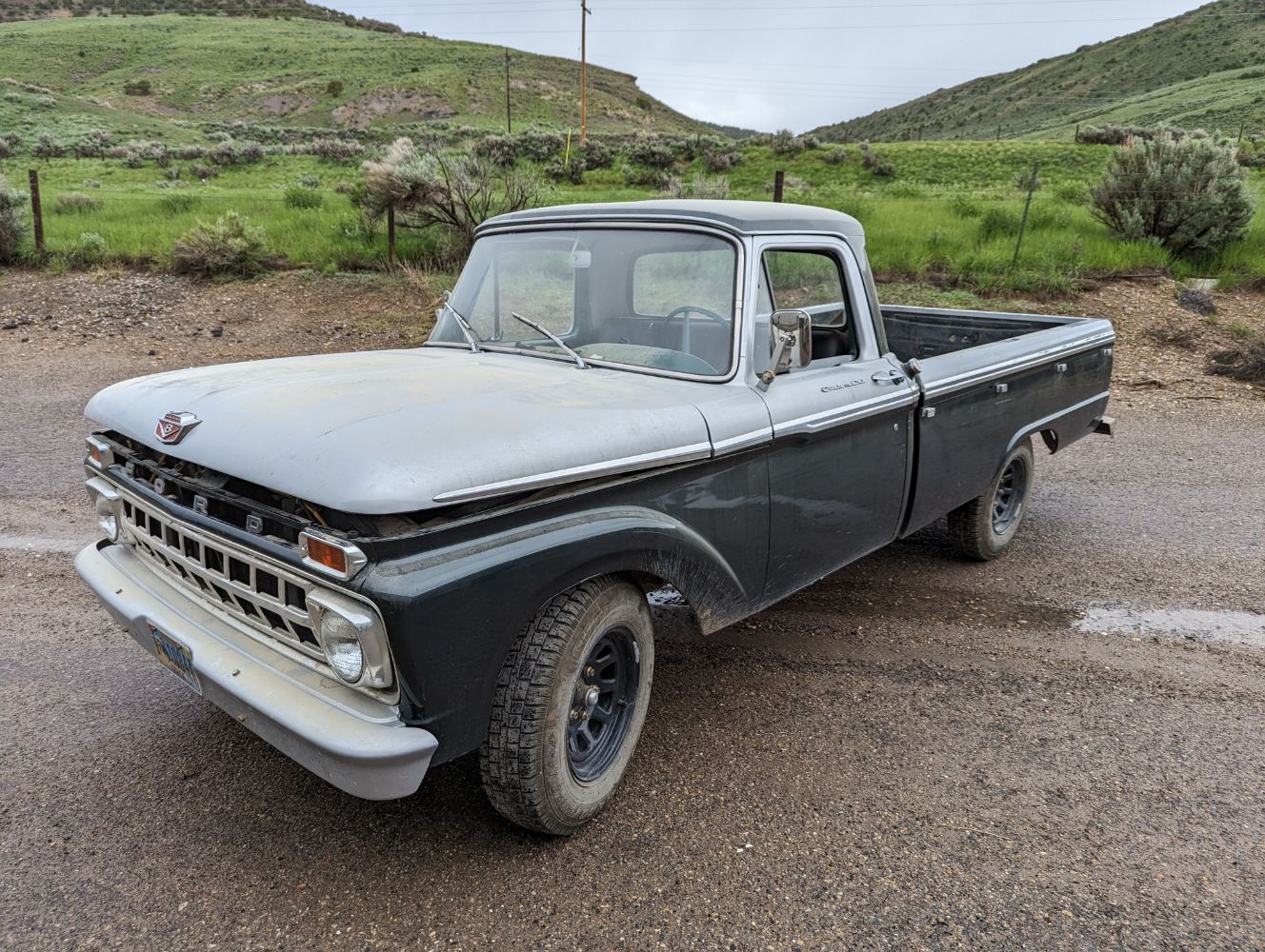 Pallet, '65 Ford F100, Wood/Machine Shop Auction 07-13-2023