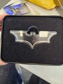 Batman 1 oz Silver Batman Batarang Colorized Coin with case and COA