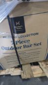 (1) Pallet- Halstead Collection 5 piece Outdoor Bar box 2,3, of 3 missing box one but does have chai