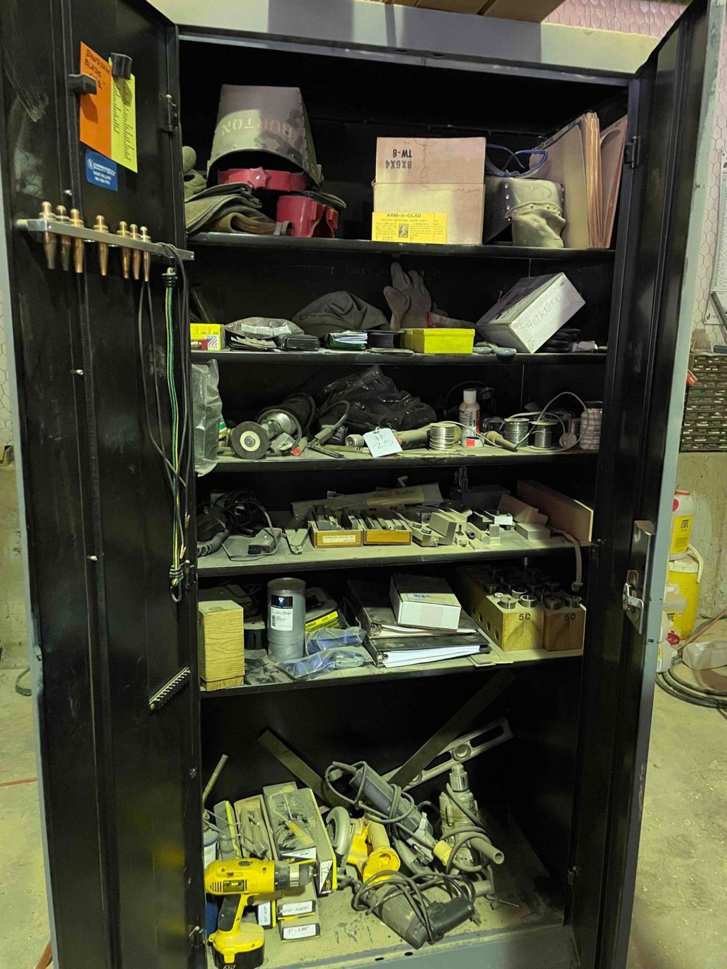 cabinet with contents