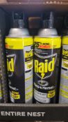 pallet of raid wasp and hornet spray