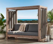 (1) Pallet- Cahaba Day Lounge Cast Slate and outdoor Furniture set