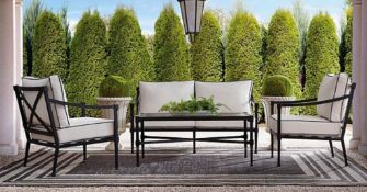 Pallet- Sheffield Collection 4 piece Sofa seating set and outdoor furntiture