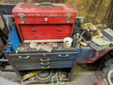 Red & grab toolbox w/ tooling Location: 1307 W 1200 N Orem 84604