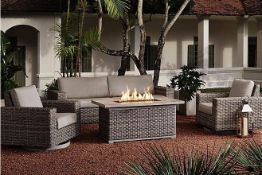 Olympus collection 4-Piece deep seating set with fire pit complete covers and more *stock image does