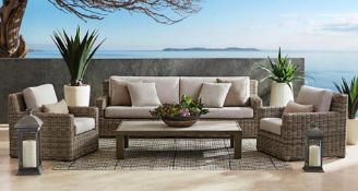 Pallet- Halstead Collection 4 piece Extra large Seating set *Stock image for photo purposes only doe