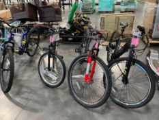 Four Bikes: Flexor, Huffy, BCA, Hyper,