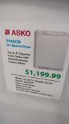 Asko 24" Electric Dryer T744CW