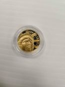 1/4 oz 1986 gold statue of Liberty $5 coin
