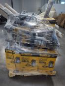 Pallet- Dewalt Stainless stell wet/dry Vac , large industrial fans, ( possibly used)