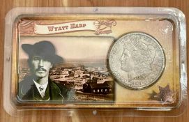 1900 Morgan Silver Dollar "Legends Of The West" Wyatt Earp