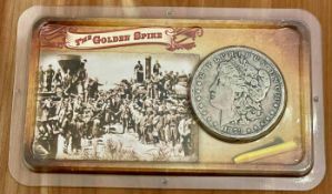 1879 Morgan Silver Dollar "Legends Of The West" The Golden Spike