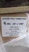 clear poly sheeting