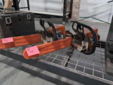 Two stihl chain saws, used