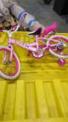 Pallet- lift piece, kids huffy bike, basketball hoop pieces and more