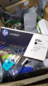 GL- HP Cartridges, Cups, bubble envelope, towels, books, rolled cushion and more
