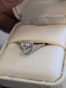 1.18 CT LAB DIAMOND 14K GOLD RING W/ APPRAISAL AND CERTIFICATION