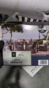outdoor wicker basket style seating set and table without box