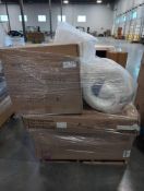 Pallet- Rolled Mattress, tv stand, dewalt thickness planer, industrial part and more