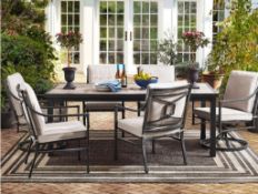 Pallet- Gracyn Collection 7 piece Dinning Complete Set, Abbyson Swivel Chair