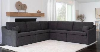 Pallet- Abbyson Claire 5pc Modular Sectional Boxes 1,2,3,4 of 4