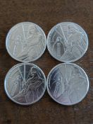 4 Darth Vader Silver Coins