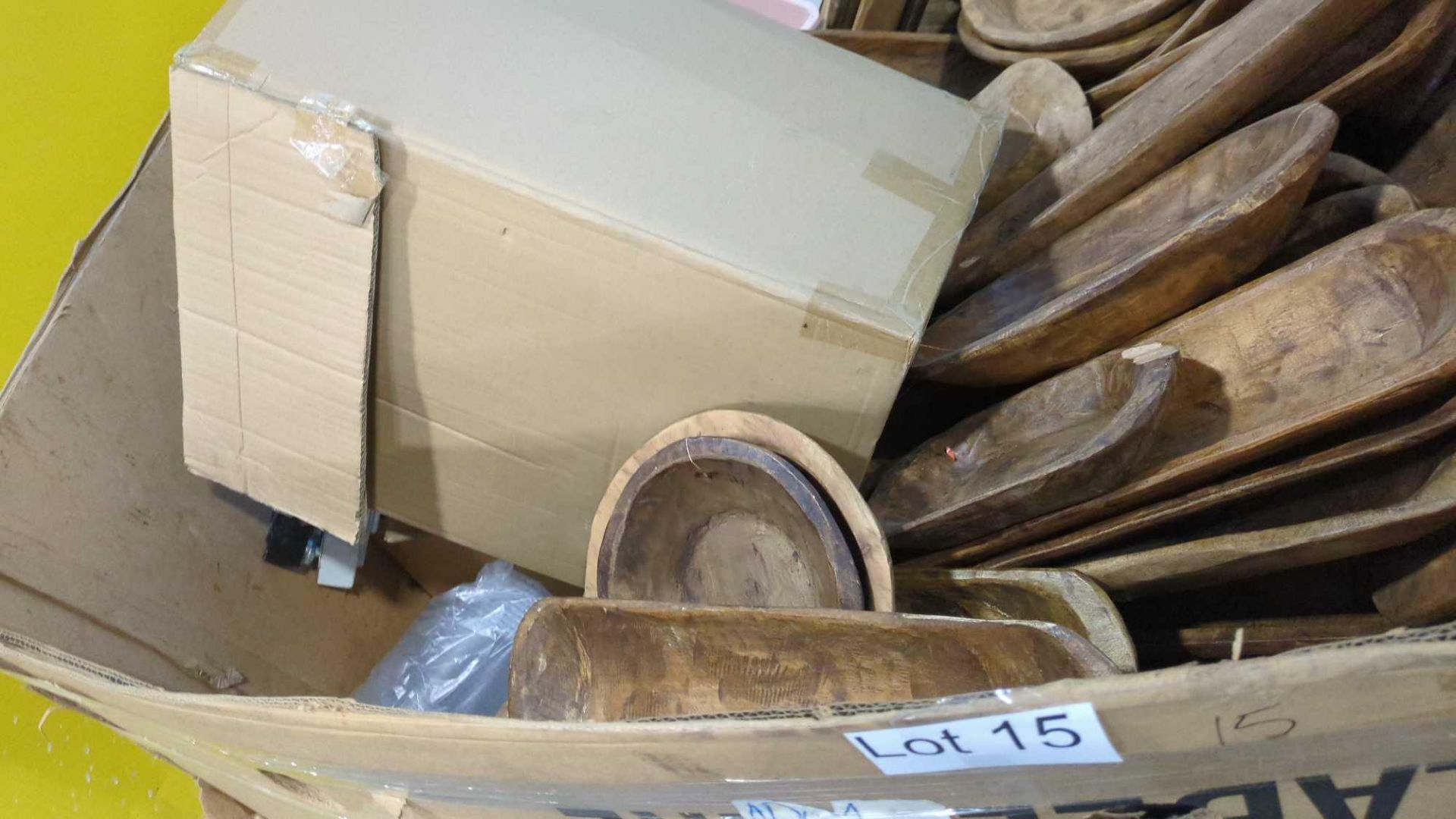 GL wooden type bowls and trays another items - Image 3 of 6