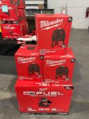 Milwaukee tools: Six pack Chargers, hex torque, impact wrench, Fans, Force Logic Press Jaws, Packout