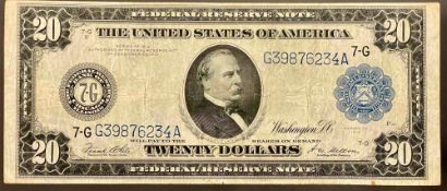 1914 $20 "CLEVELAND" Federal Reserve Note