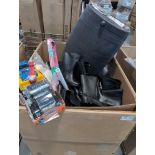 GL- Boots, rain barrel, Play doh, rug, lids, cushion, xl family, cups and more