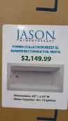 Jason Hydrotherapy Forma Collection RE527 SL Soaker Rectangle Tub, White