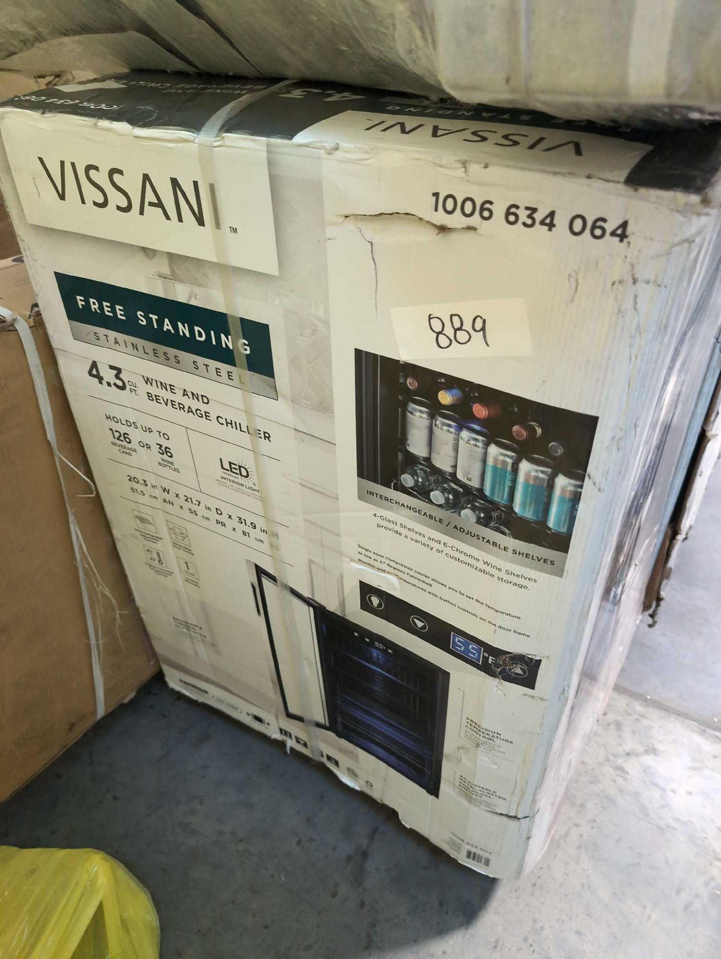 Pallet- Decorated Garland, Heavy duty shelving, Thomson Chest Freezer, Microwave, Vissani wine chill - Image 11 of 12