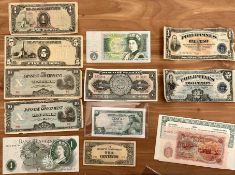 Foreign Currency: Mexico, Japan, Spain, England, Bulgaria, Philippines