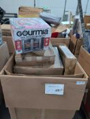 GL- gourmia french door air fryer, floor mats, flooring, stone wall piece and more