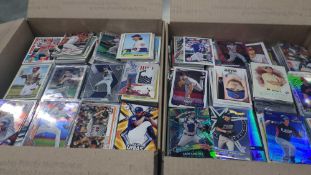 two UPS boxes of baseball cards