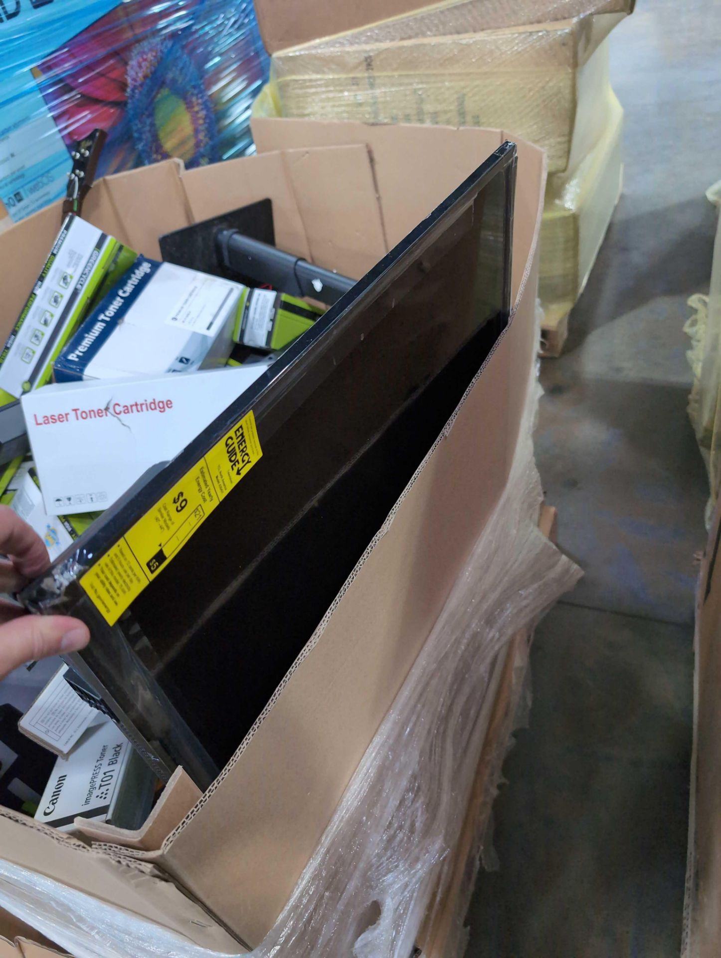 sleeve of electronics monitor, toners cartridges, air fryer and other electronic items - Image 3 of 15
