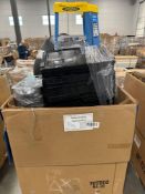ladder black stacking bins another items